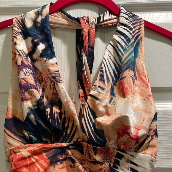 Guess Tropical Ruched Halter Top XS - Picture 5 of 10